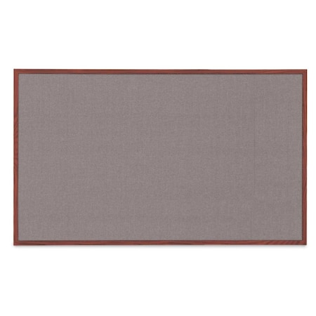 United Visual Products Combo Board, 48"x36", Bronze Frame/Black Porcelain & Cork UVDECORK4836BZ-BLKPORC-CORK